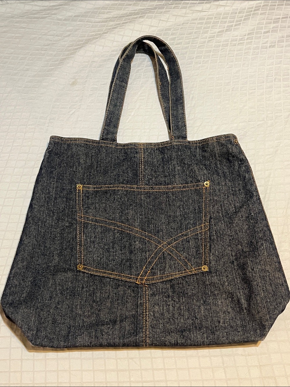 Bath & Body Works Unisex Blue Denim tote bag